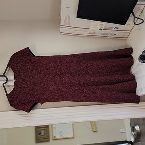 Michael Kors dress size 2 navy and red paisley